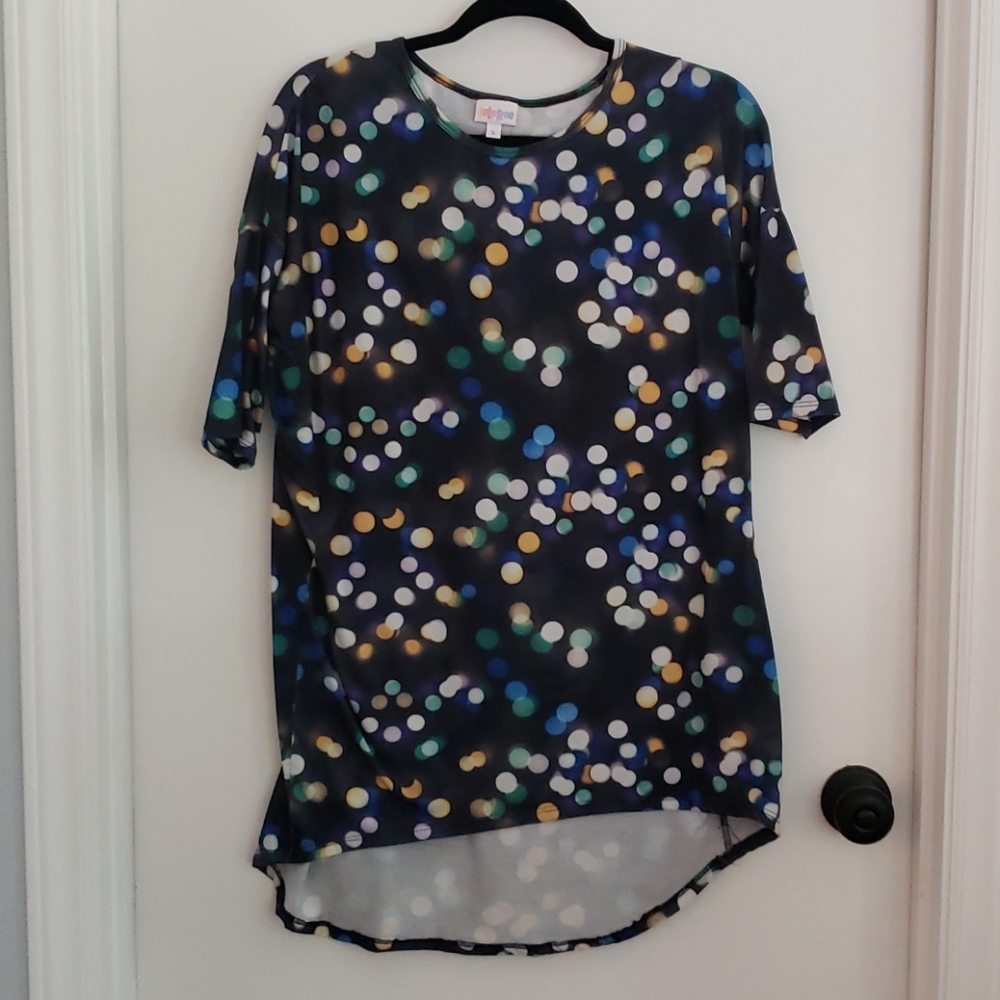 Lularoe Irma - S (8/10) - Dots/"twinkle lights"